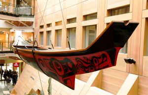 Haida canoe installed at UBC